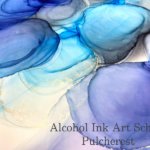 アルコールインクアートオーシャンカラー体験セット使用作品例3