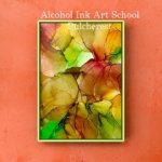 アルコールインクアート教室ギャラリー10画像