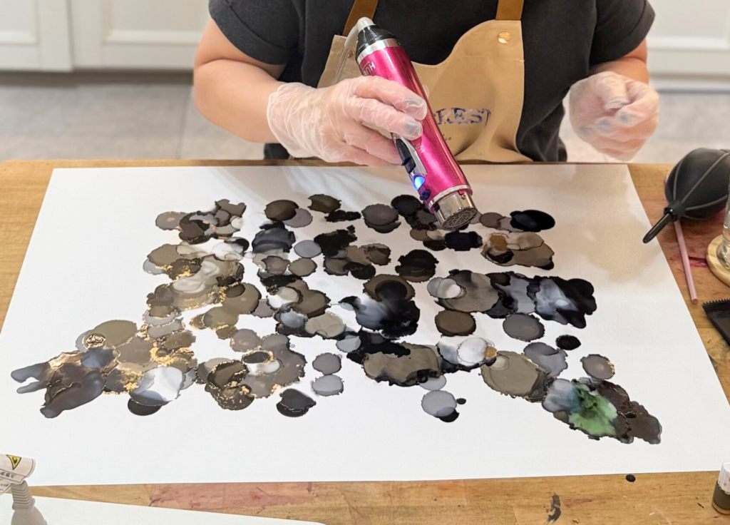 大阪アルコールインクアート教室プルケレスト