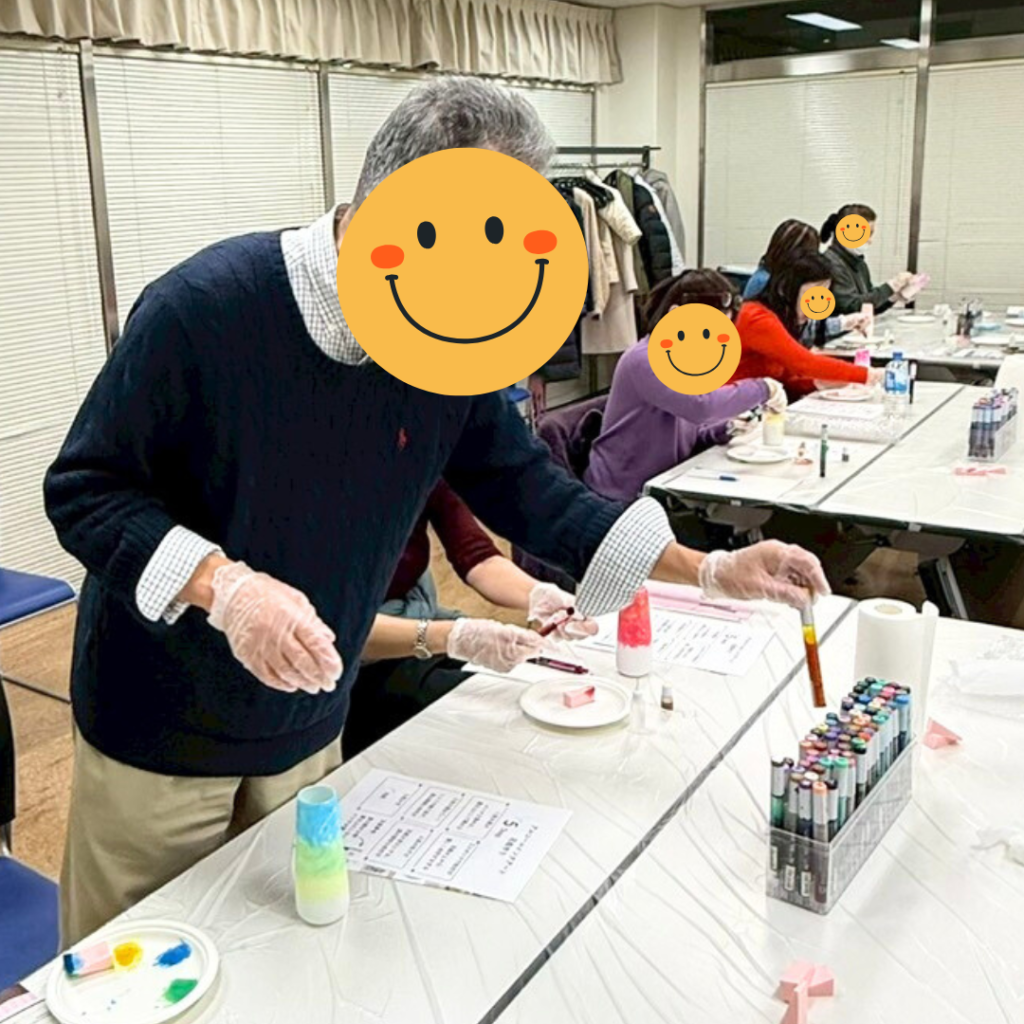 大阪アルコールインクアート教室プルケレスト／ワークショップ